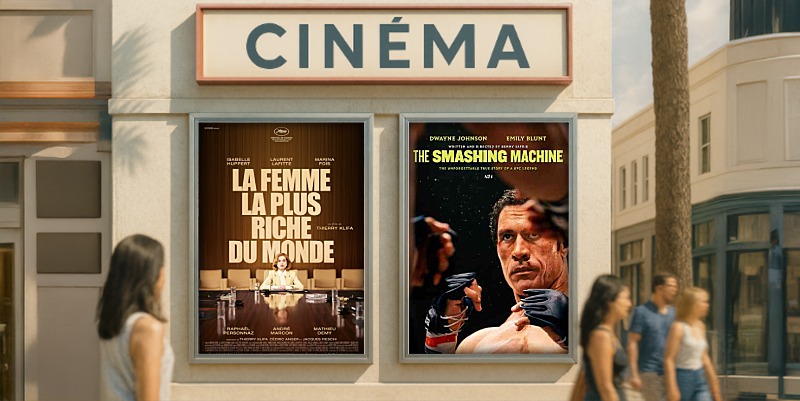Au cinéma le 28 octobre : La Femme La Plus Riche Du Monde et Smashing Machine