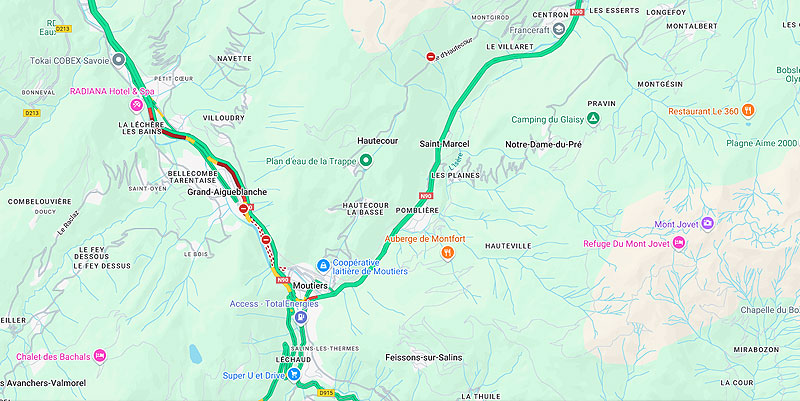 illustration de Éboulement sur la RN90 : à quoi s'attendre pour l’accès aux stations de Tarentaise ?