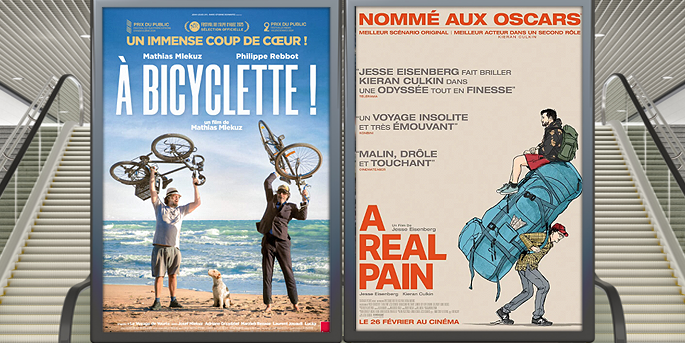 illustration de Au cinéma le 26 février : À bicyclette ! et A Real Pain : des voyages intimes