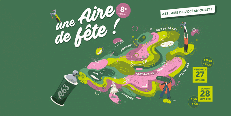 illustration de Musique, cirque, animations, l'Aire de l'Océan Ouest est en Fête