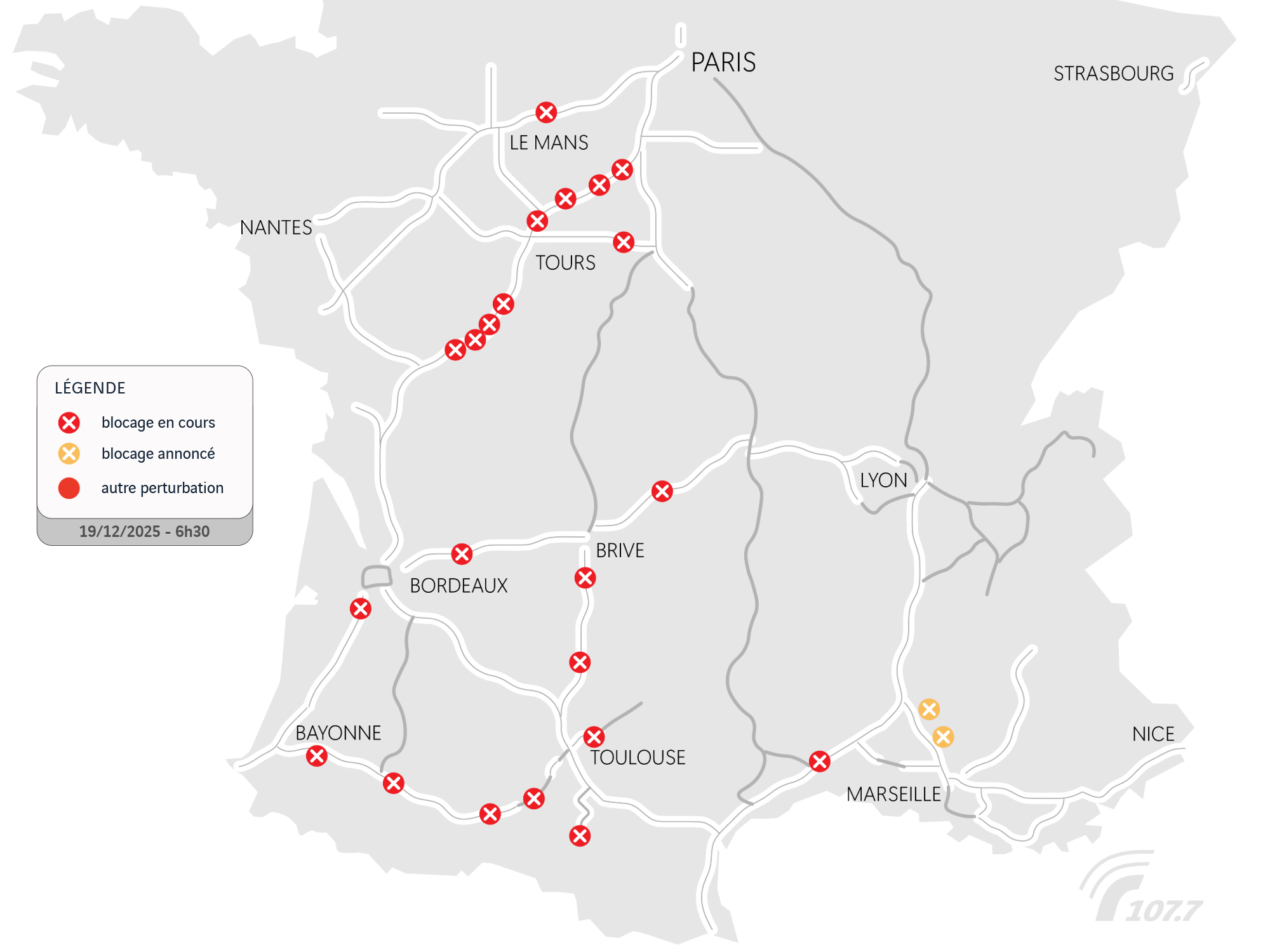 Manifestations d'agriculteurs et départs en vacances : à quoi s'attendre ce vendredi ?