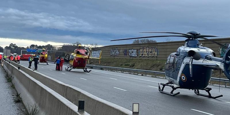 Pluie verglaçante : accidents graves et coupures sur l’A63 entre Saint-Geours et Capbreton