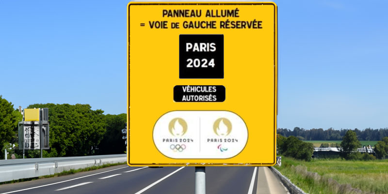 illustration de Signalisation Spéciale Paris 2024 : Sur la Route des Jeux Olympiques