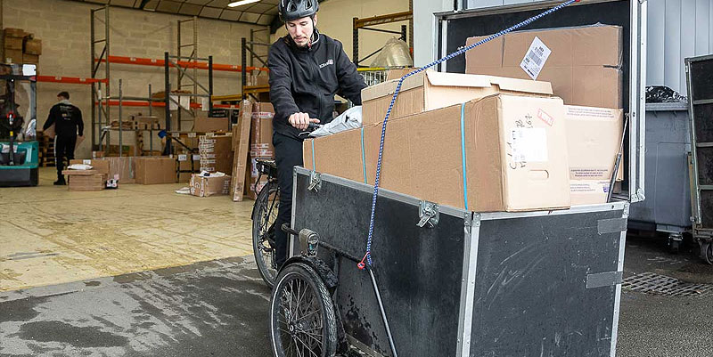 illustration de Transport des marchandises : la solution des vélos cargos