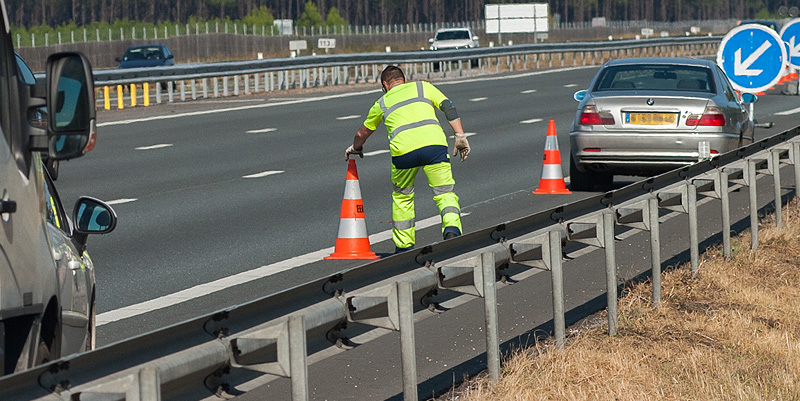 illustration de Sécurité routière : Le quotidien des patrouilleurs sur la A63 Landes