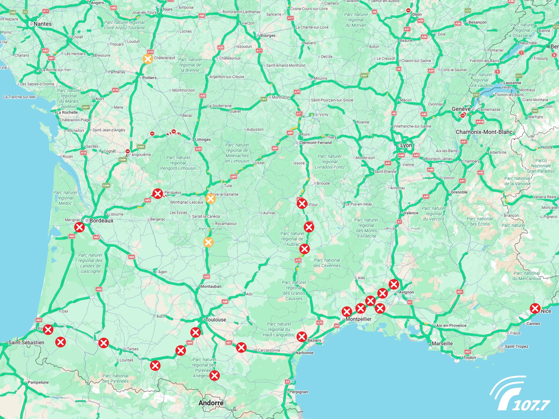 Mardi midi : quelles autoroutes bloquées par les agriculteurs dans le sud de la France ?