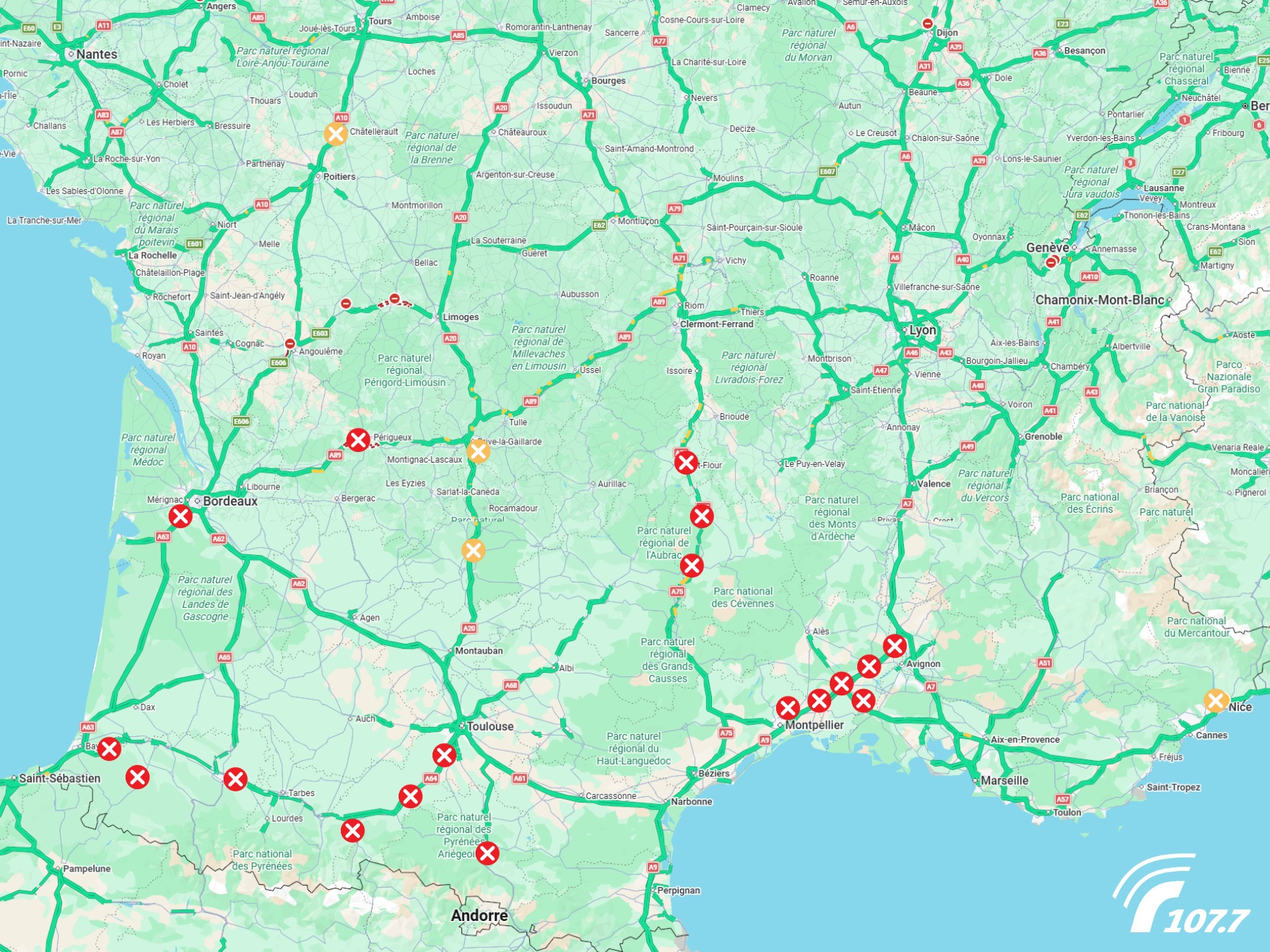 Mardi matin, où circuler malgré les manifestations des agriculteurs sur les autoroutes ?