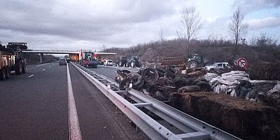 Un barrage à Cahors sur l'autoroute A20